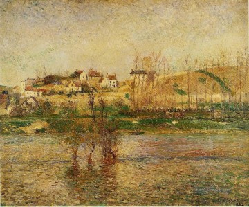  pissarro - Flut in Pontoise 1882 Camille Pissarro Szenerie